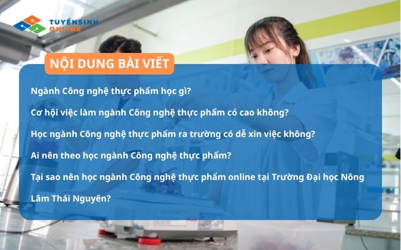 Giải đáp: Học ngành Công nghệ thực phẩm có dễ xin việc không?