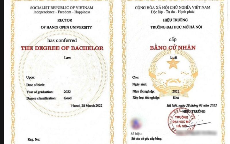 Bằng đại học từ xa Trường Đại học Mở Hà Nội