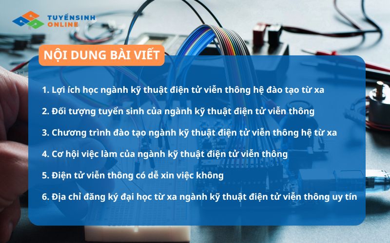 đào tạo từ xa kỹ thuật điện tử viễn thông