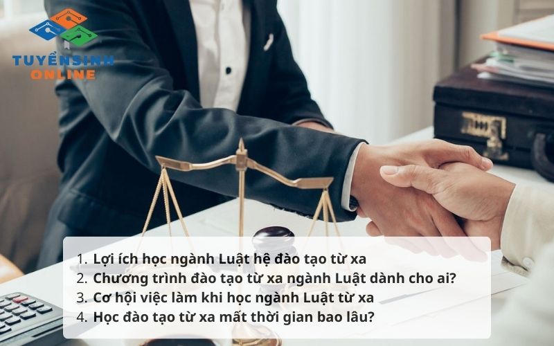 Đào tạo từ xa Ngành Luật