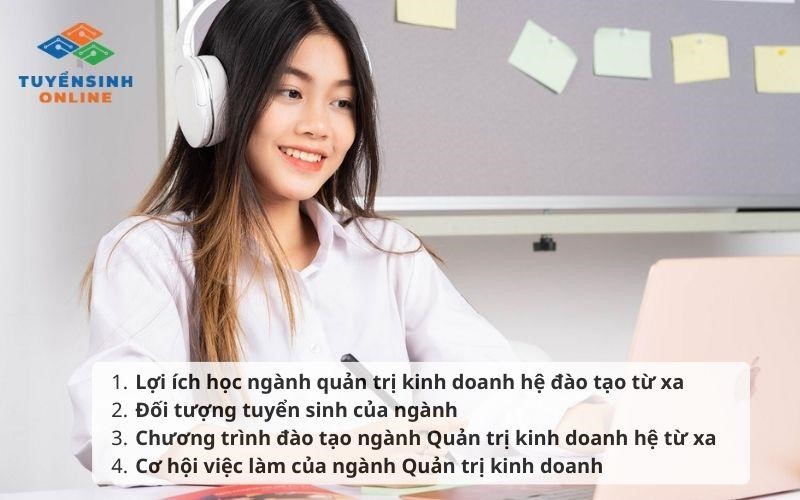 Tuyển sinh đại học từ xa quản trị kinh doanh mới 2026