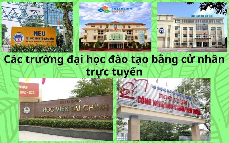 <em>Các trường đại học đào tạo bằng cử nhân trực tuyến</em>