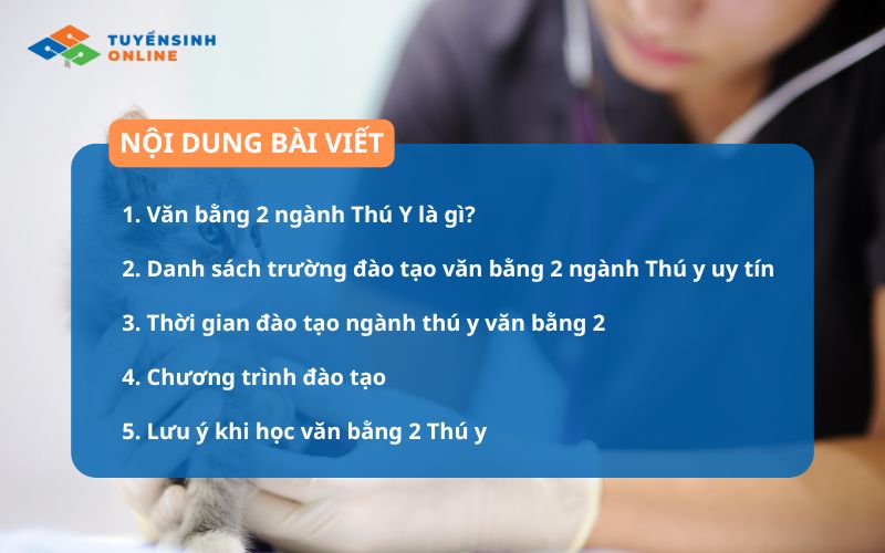 Văn bằng 2 ngành Thú Y: Điều kiện, học phí, thời gian