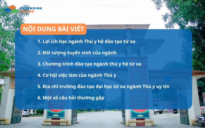 Tìm hiểu thông tin đào tạo xa ngành thú y