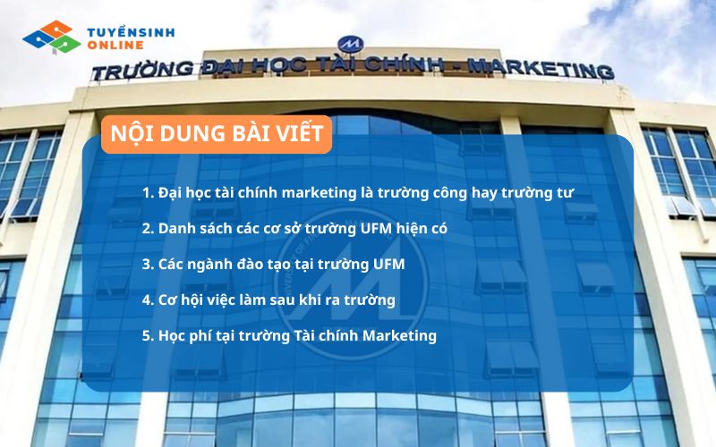 Đại học Tài chính marketing là trường công hay tư?