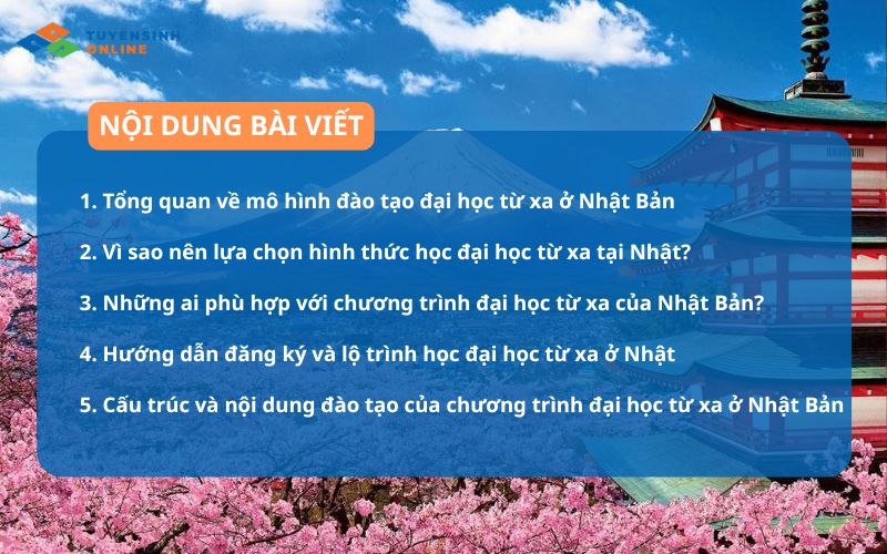 Học đại học từ xa ở Nhật | 3 trường đào tạo tốt nhất 2026