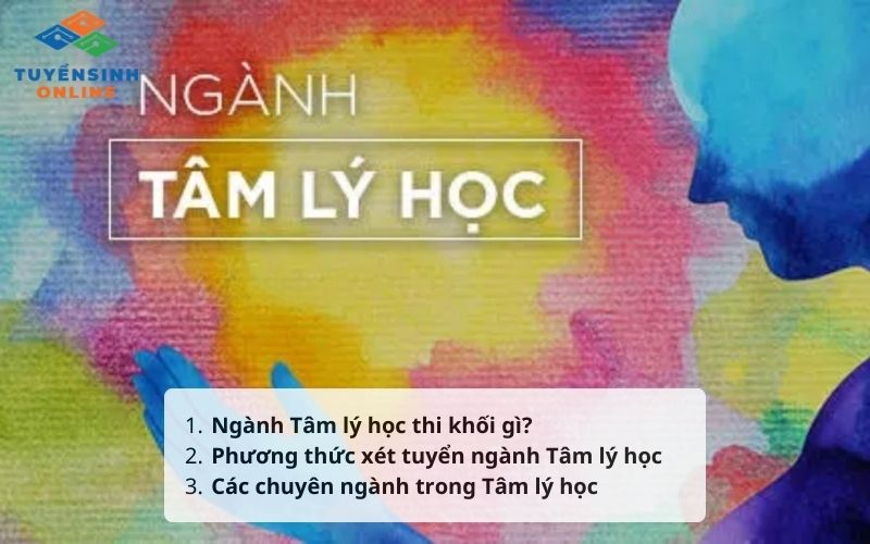 Ngành Tâm lý học thi khối gì?