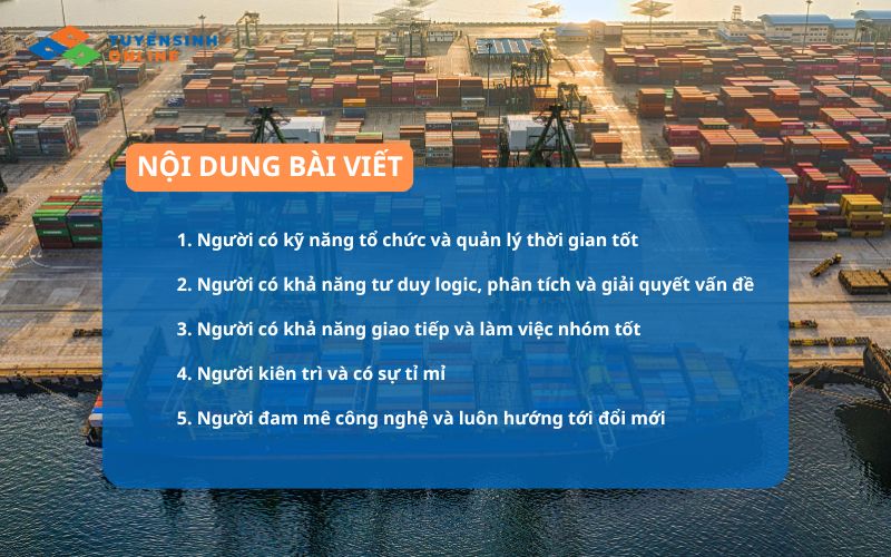Ngành Logistics phù hợp với ai? 5 yếu tố cần có