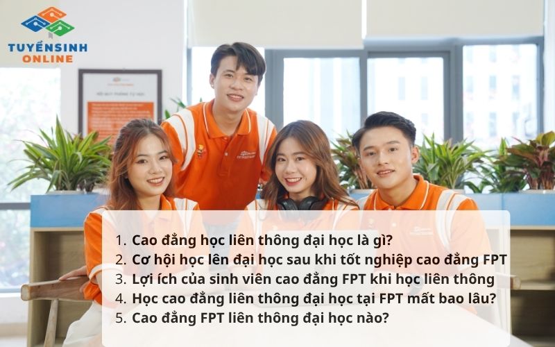 [Mới 2026] Cao đẳng FPT liên thông đại học nào?