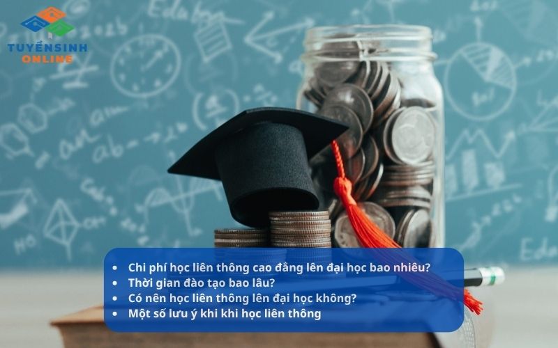 [2026] Chi phí học liên thông cao đẳng lên đại học bao nhiêu?