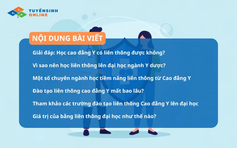 Học cao đẳng Y có liên thông được không? Nên học trường nào?