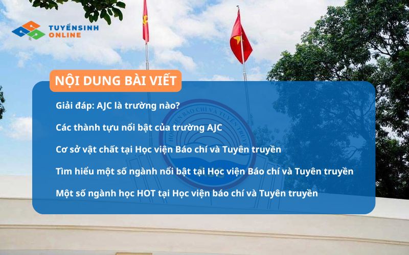 AJC là trường nào? Các ngành đào tạo HOT tại AJC năm 2026