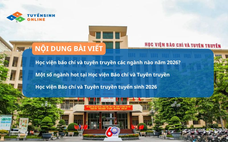 Các ngành Học viện Báo chí và Tuyên truyền nên học 2026