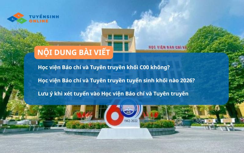 Học viện Báo chí và Tuyên truyền còn khối C00 không? 