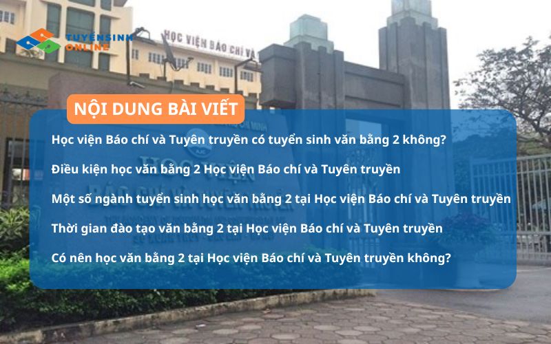 Thông tin về Văn bằng 2 Học viện Báo chí và Tuyên truyền