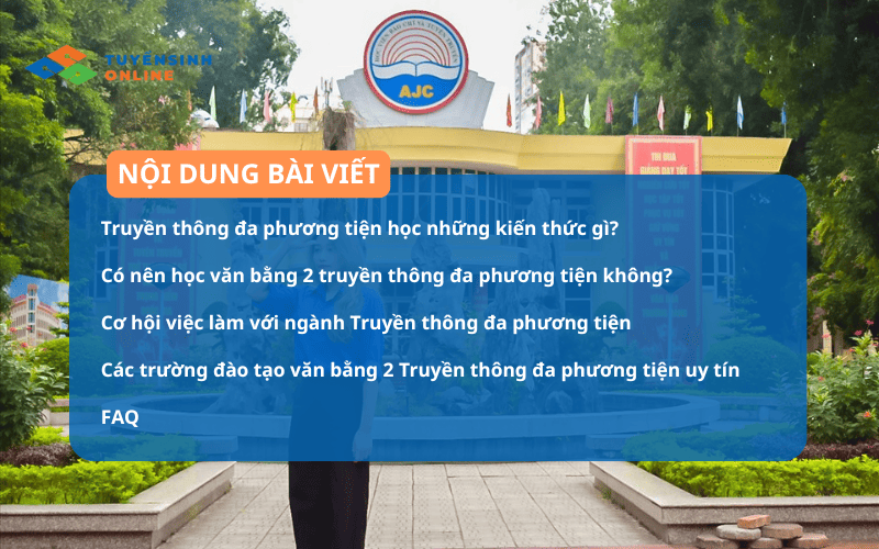 3 trường đào tạo Văn bằng 2 truyền thông đa phương tiện