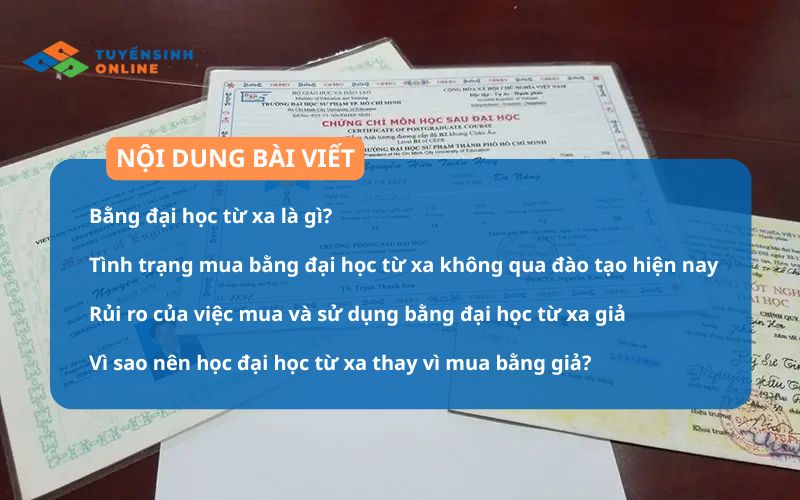 5 lý do không nên mua bằng đại học từ xa giả mạo