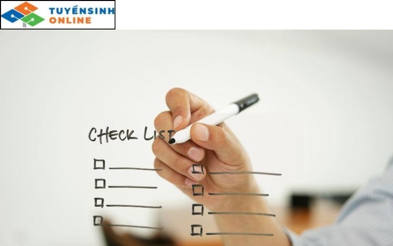 Kiểm tra lại các nguyện vọng đã đăng ký