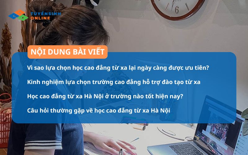 [Cập nhật 2026] Học cao đẳng từ xa Hà Nội trường nào tốt?