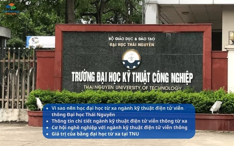 Đại học từ xa ngành kỹ thuật điện tử viễn thông Đại học Thái Nguyên