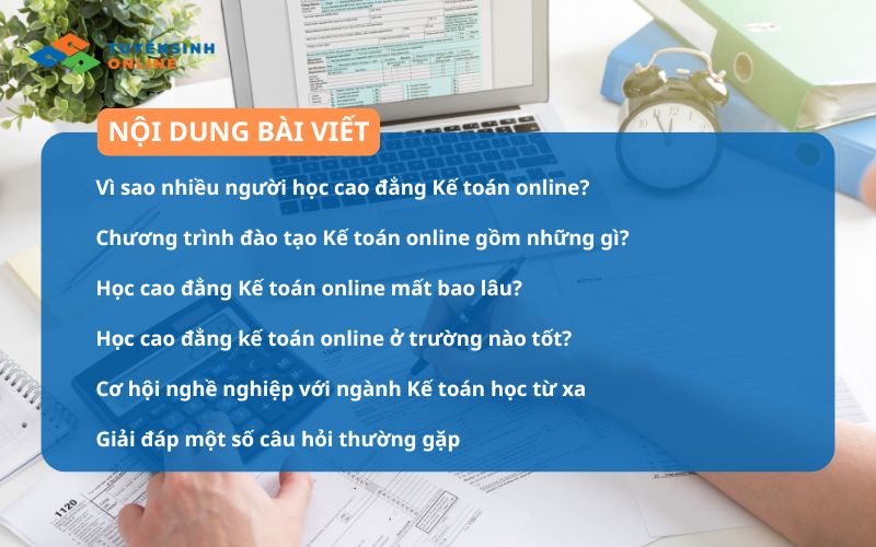 Học cao đẳng kế toán online ở trường nào tốt 2026?