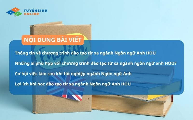 Chương trình đào tạo từ xa ngành Ngôn ngữ Anh HOU 2026