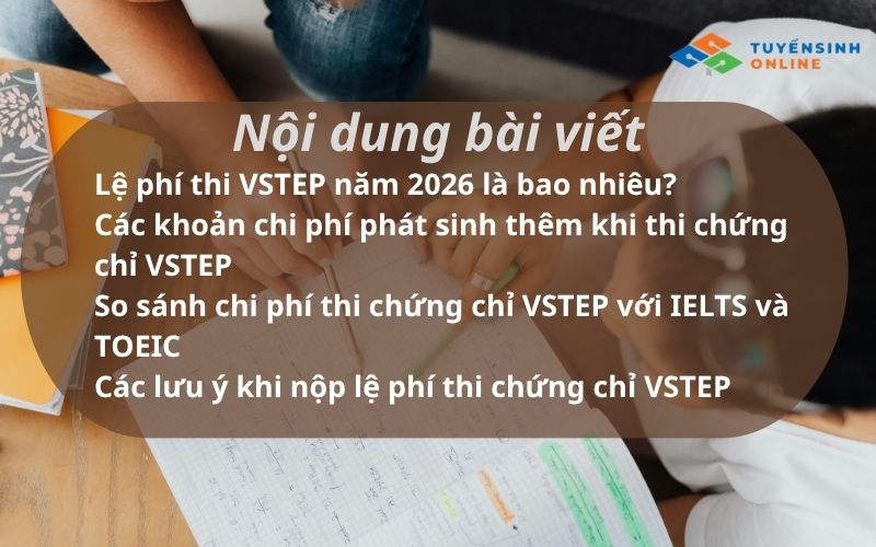 Lệ phí thi VSTEP B1, B2, C1 là bao nhiêu? Cập nhật mới 2026