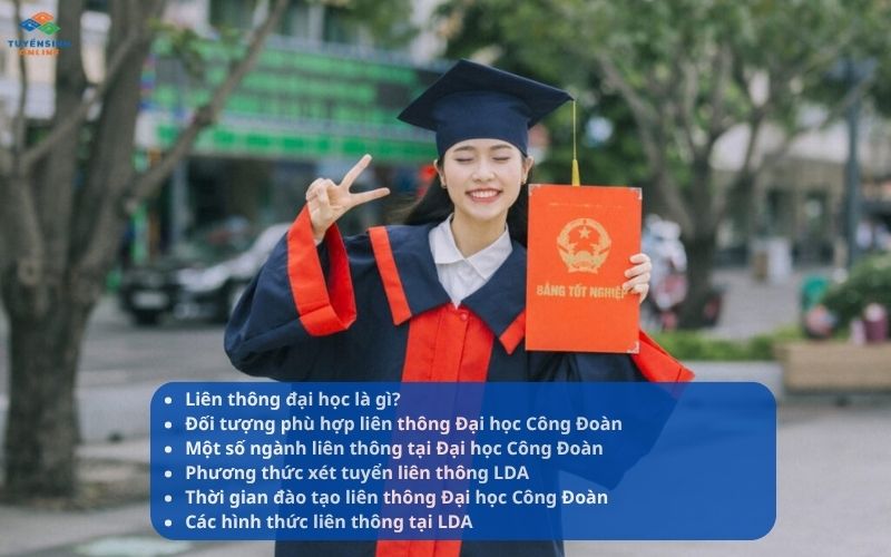 Các ngành Liên thông trường Đại học Công Đoàn từ xa 2026
