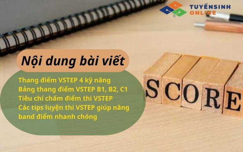 Cách tính thang điểm vstep từng kỹ năng, trình độ B1,B2,C1