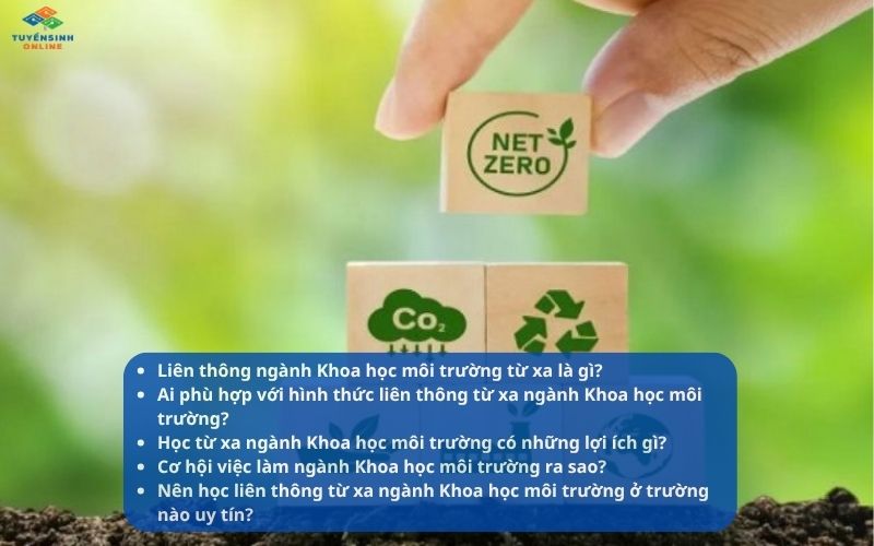 Liên thông ngành Khoa học môi trường từ xa năm 2026